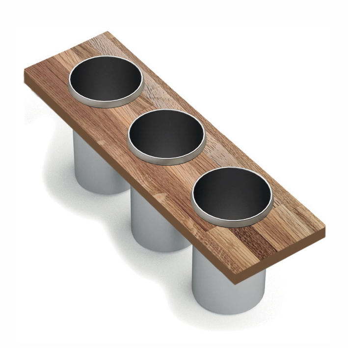 [VPB3C] ARTINOX Flaschenhalterset aus Eichenholz 7