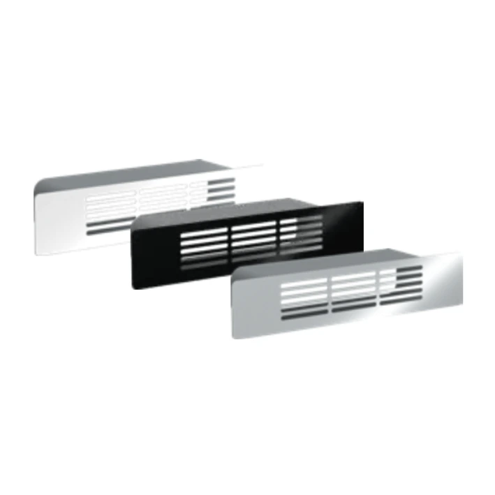 [7568_Schwarz] AVITANA QUADROslim 7568 Schwarz Lüftungsgitter 65