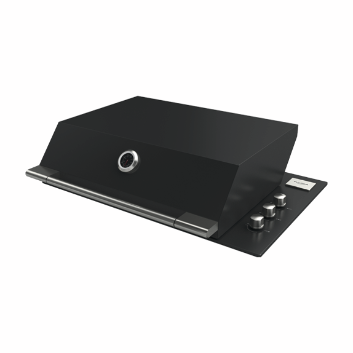 [FOBQ HL 800 MBK] FULGOR BBQ Haubehoch 800 Matt schwarz