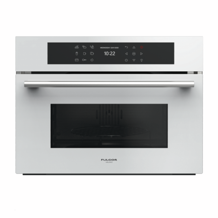 [FGMO4508TEMWH] FULGOR Mikrowellen Und Grill 45 - Weißes Glas