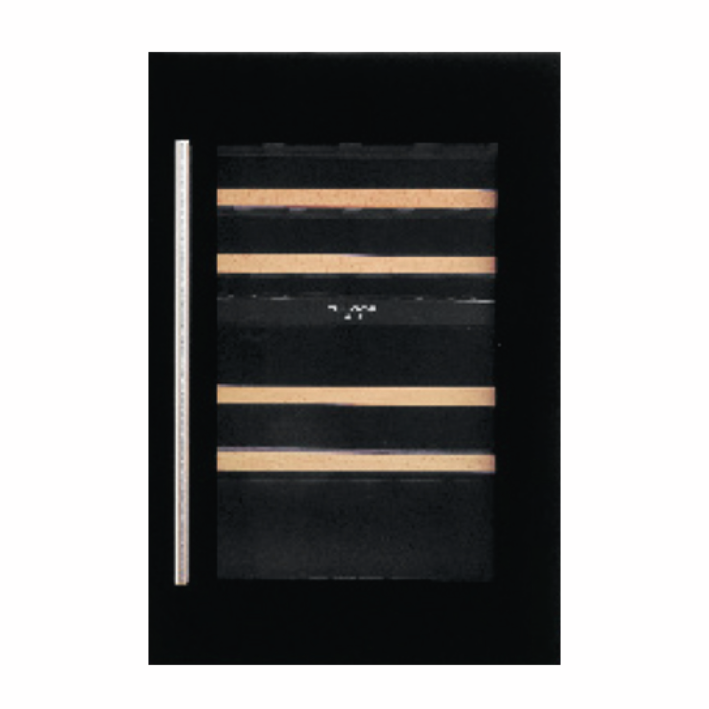 [FWC 8800 TC GBK] FULGOR Weinkeller 88 Schwarzes Glas